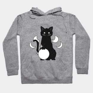 Halloween Witchy Black Cat Hoodie